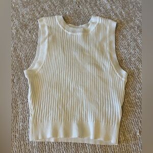 Altar’d State White Knit Tank Top